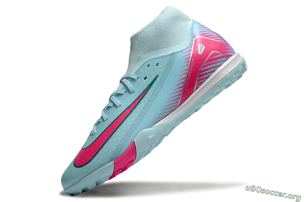 Nike Air Zoom Mercurial Superfly 10 Elite TF Football Shoes - Jade/Pink/White 5