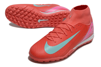 Nike Air Zoom Mercurial Superfly 10 Elite TF Football Shoes - Red/Jade/Pink