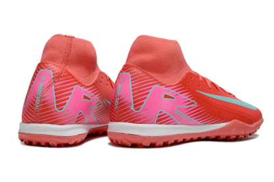Nike Air Zoom Mercurial Superfly 10 Elite TF Football Shoes - Red/Jade/Pink