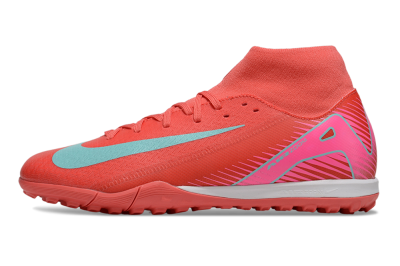 Nike Air Zoom Mercurial Superfly 10 Elite TF Football Shoes - Red/Jade/Pink