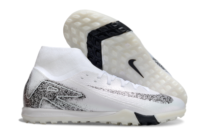 Nike Air Zoom Mercurial Superfly 10 Elite TF Football Shoes - White/Black/Beige