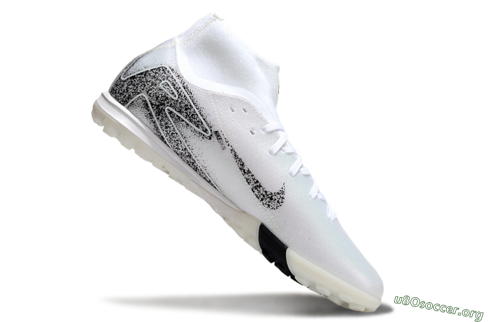 Nike Air Zoom Mercurial Superfly 10 Elite TF Football Shoes - White/Black/Beige 4