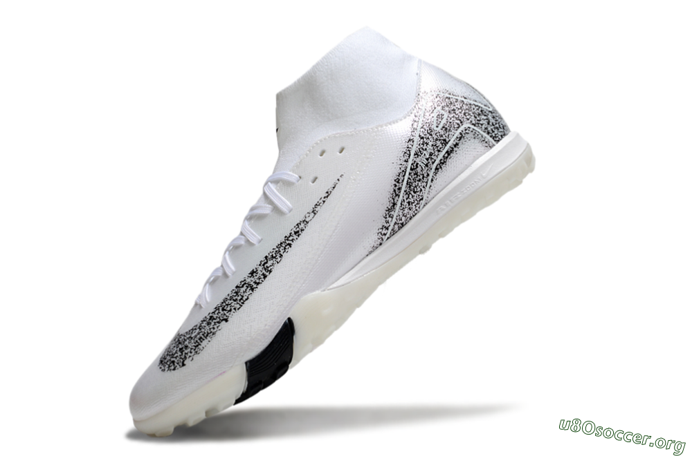 Nike Air Zoom Mercurial Superfly 10 Elite TF Football Shoes - White/Black/Beige 5