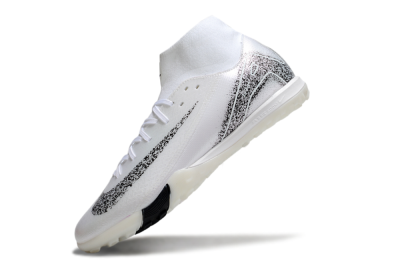 Nike Air Zoom Mercurial Superfly 10 Elite TF Football Shoes - White/Black/Beige