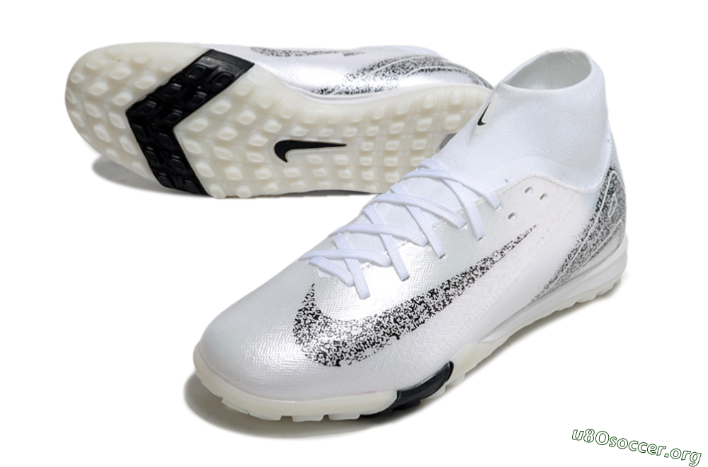 Nike Air Zoom Mercurial Superfly 10 Elite TF Football Shoes - White/Black/Beige 0