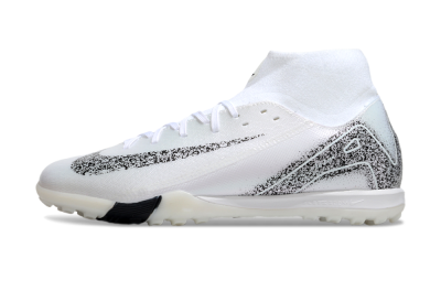 Nike Air Zoom Mercurial Superfly 10 Elite TF Football Shoes - White/Black/Beige