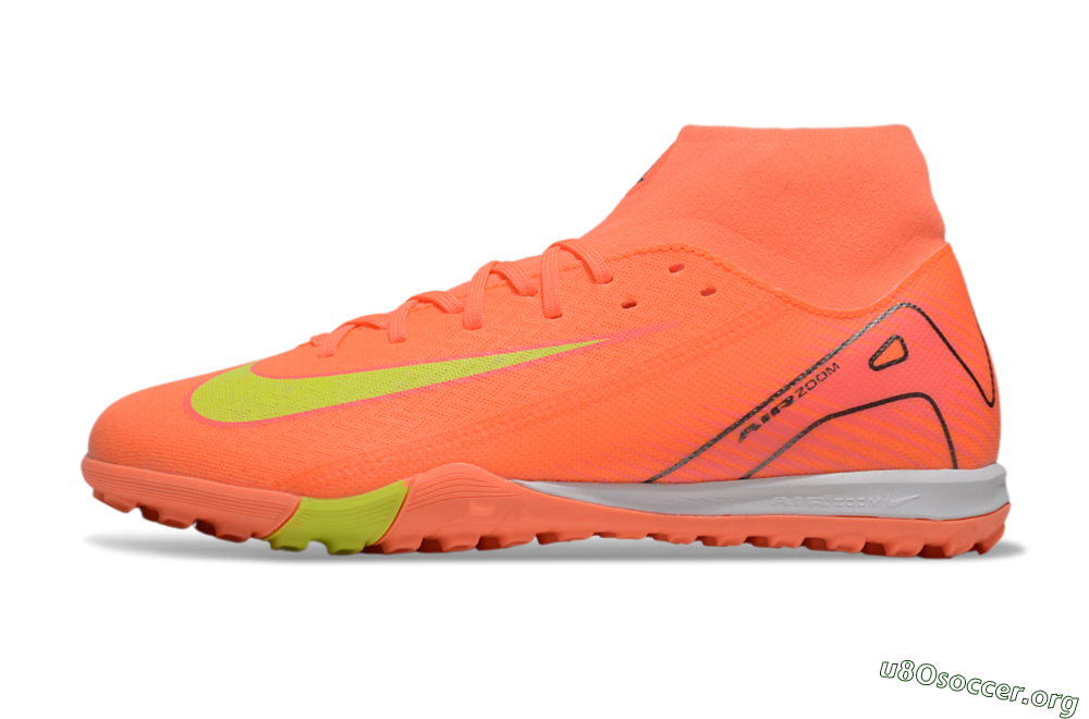 Nike Air Zoom Mercurial Superfly 10 Elite TF Football Shoes - Red/Yellow/White 3
