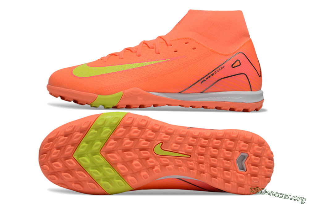 Nike Air Zoom Mercurial Superfly 10 Elite TF Football Shoes - Red/Yellow/White 1