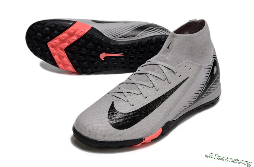 Nike Air Zoom Mercurial Superfly 10 Elite TF Football Shoes - Grey/Black/Pink 0