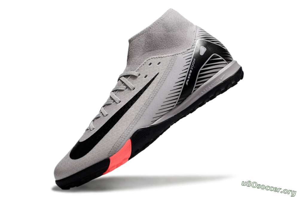Nike Air Zoom Mercurial Superfly 10 Elite TF Football Shoes - Grey/Black/Pink 5