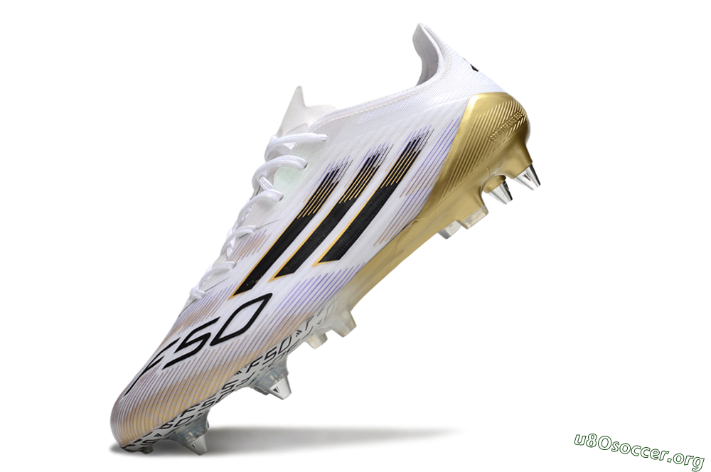 Adidas F50 Elite SG Football Boots - White/Black/Gold 5