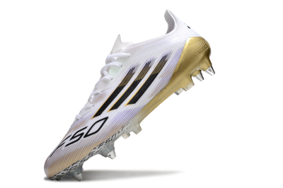 Adidas F50 Elite SG Football Boots - White/Black/Gold