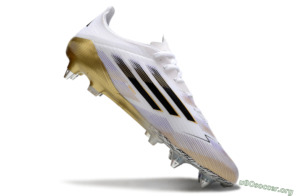 Adidas F50 Elite SG Football Boots - White/Black/Gold 4