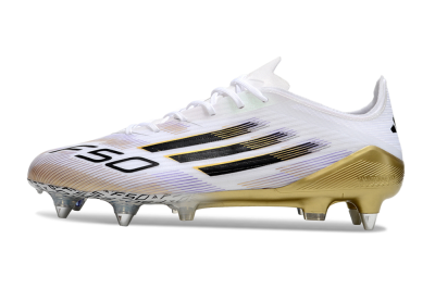 Adidas F50 Elite SG Football Boots - White/Black/Gold