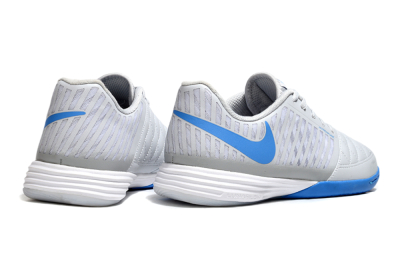 Nike Lunar Gato 2 IC Football Shoes - Grey/Blue/White