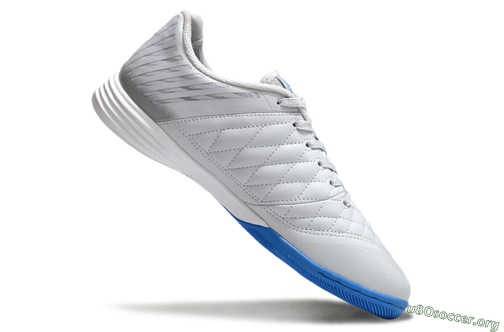Nike Lunar Gato 2 IC Football Shoes - Grey/Blue/White 4