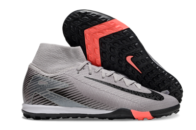 Nike Air Zoom Mercurial Superfly 10 Elite TF Football Shoes - Grey/Black/Silver
