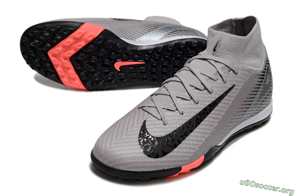 Nike Air Zoom Mercurial Superfly 10 Elite TF Football Shoes - Grey/Black/Silver 0