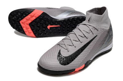 Nike Air Zoom Mercurial Superfly 10 Elite TF Football Shoes - Grey/Black/Silver