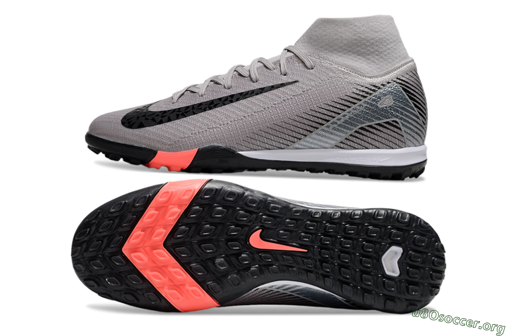 Nike Air Zoom Mercurial Superfly 10 Elite TF Football Shoes - Grey/Black/Silver 1