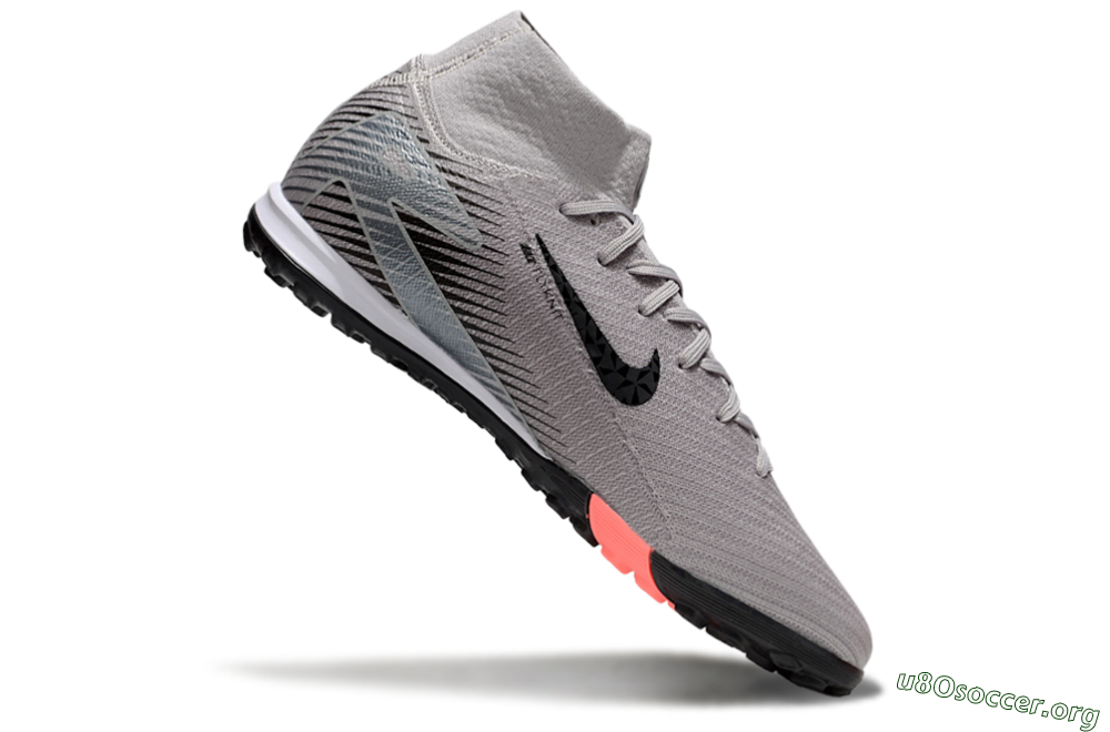Nike Air Zoom Mercurial Superfly 10 Elite TF Football Shoes - Grey/Black/Silver 4