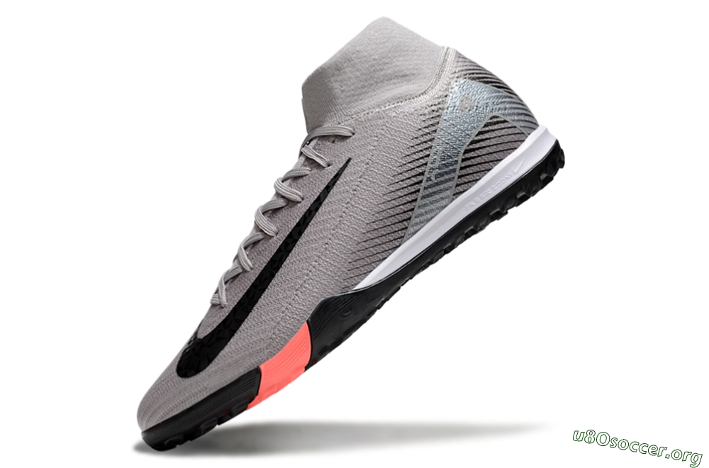 Nike Air Zoom Mercurial Superfly 10 Elite TF Football Shoes - Grey/Black/Silver 5