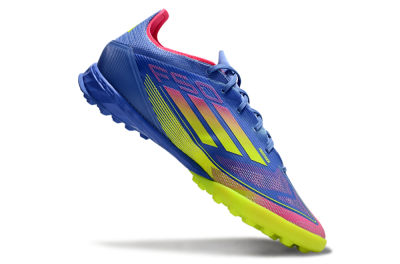 Adidas F50 Pro TF Football Shoes - Blue/Yellow/Pink