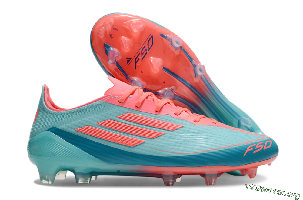 Adidas F50 Elite FG Football Boots - Jade/Red/Blue 2