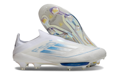 Adidas F50+ Elite Lightstrike Pro FG Football Boots - Beige/White/Blue
