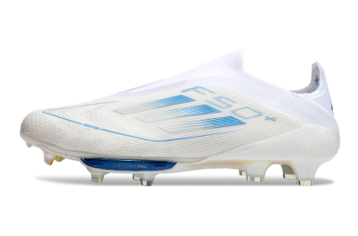 Adidas F50+ Elite Lightstrike Pro FG Football Boots - Beige/White/Blue