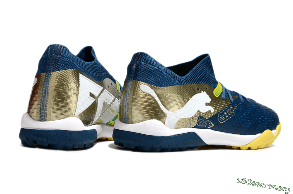 Puma Future 7 Ultimate TF Football Shoes - Blue/White/Gold 6