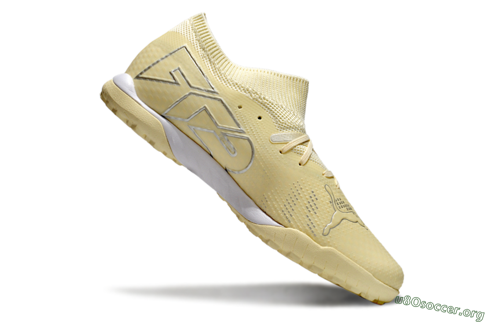 Puma Future 7 Ultimate TF Football Shoes - Beige/Silver/White 4