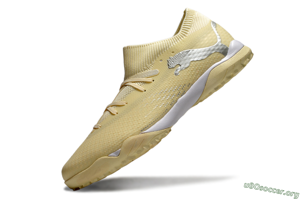 Puma Future 7 Ultimate TF Football Shoes - Beige/Silver/White 5