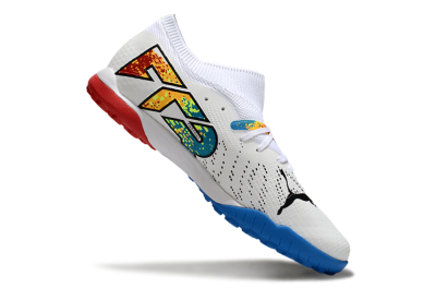 Puma Future 7 Ultimate TF Football Shoes - White/Yellow/Red/Blue