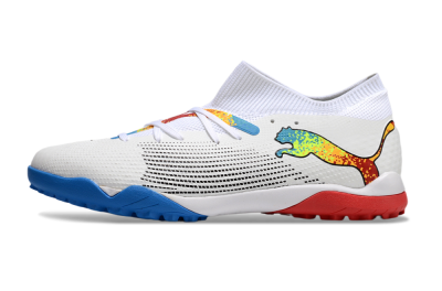 Puma Future 7 Ultimate TF Football Shoes - White/Yellow/Red/Blue