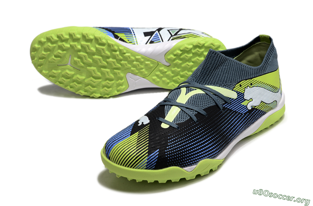 Puma Future 7 Ultimate TF Football Shoes - Black/Blue/Yellow 0
