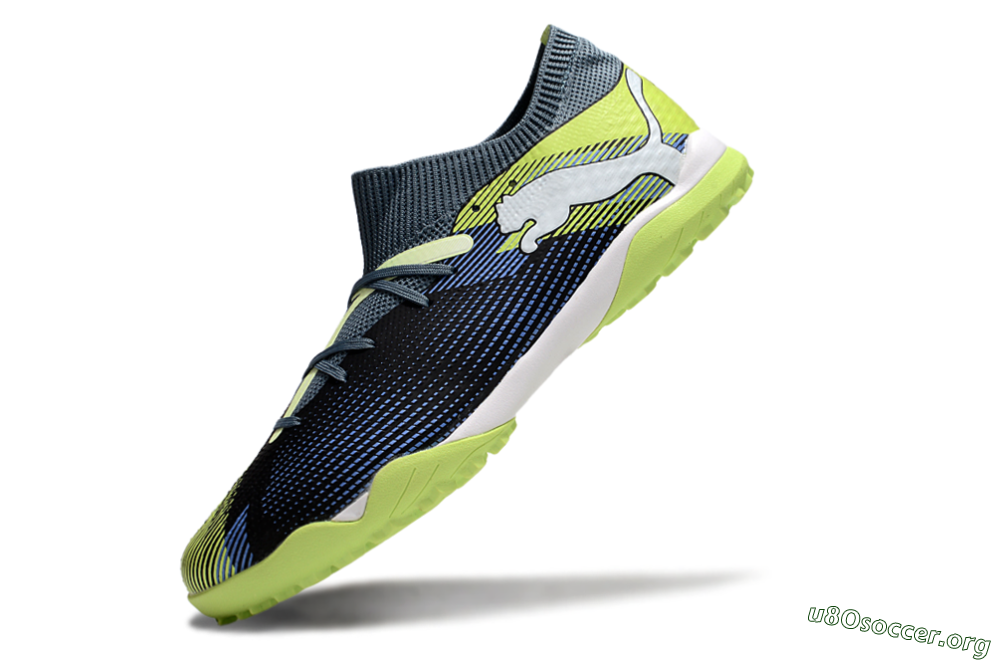Puma Future 7 Ultimate TF Football Shoes - Black/Blue/Yellow 5