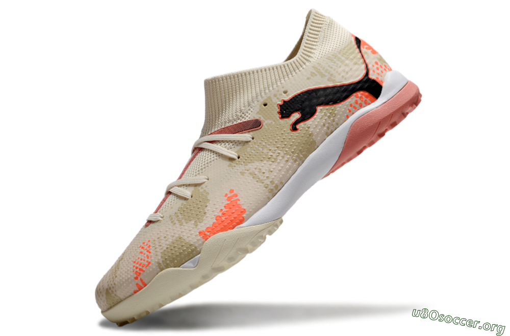 Puma Future 7 Ultimate TF Football Shoes - Beige/Black/Red 5