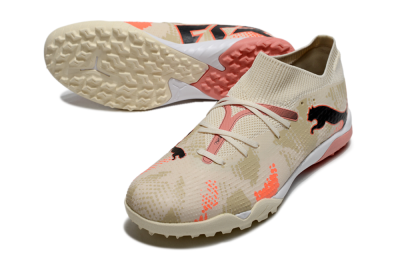 Puma Future 7 Ultimate TF Football Shoes - Beige/Black/Red
