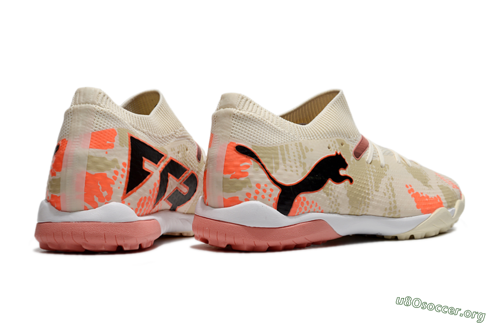 Puma Future 7 Ultimate TF Football Shoes - Beige/Black/Red 6