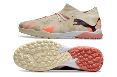 Puma Future 7 Ultimate TF Football Shoes - Beige/Black/Red