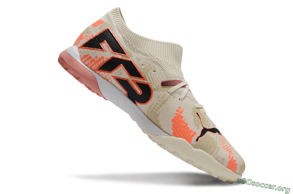 Puma Future 7 Ultimate TF Football Shoes - Beige/Black/Red 4