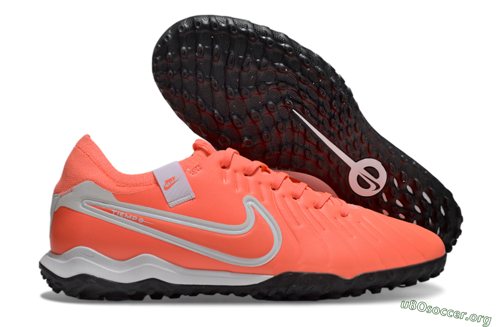 Nike Tiempo Legend 10 Pro TF Football Shoes - Red/White/Black 2