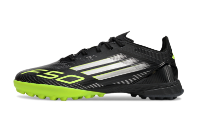 Adidas F50 Pro TF Football Shoes - Black/Yellow/Silver