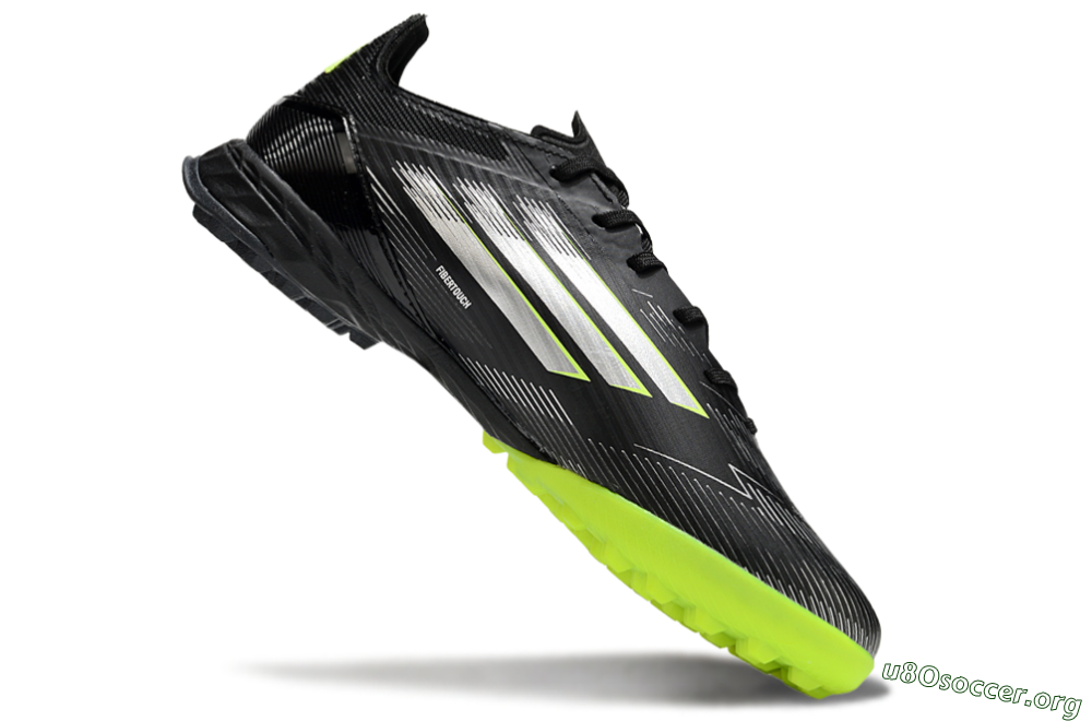 Adidas F50 Pro TF Football Shoes - Black/Yellow/Silver 4