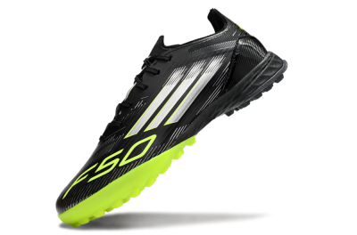 Adidas F50 Pro TF Football Shoes - Black/Yellow/Silver
