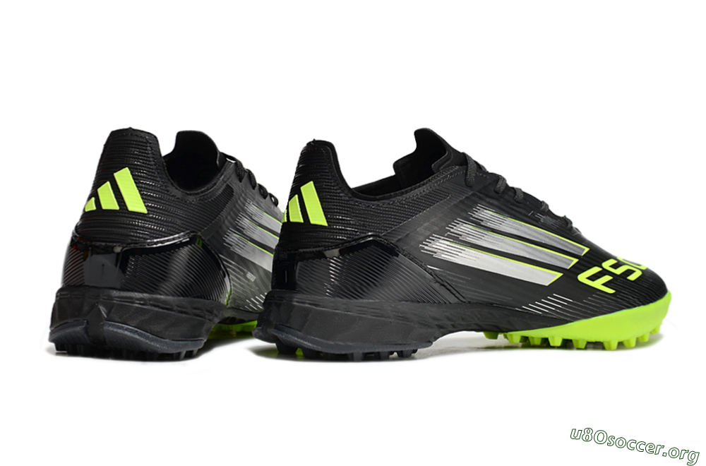 Adidas F50 Pro TF Football Shoes - Black/Yellow/Silver 6
