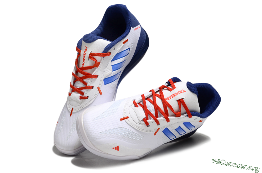 Adidas Fevernova IC Football Shoes - White/Blue/Red 0