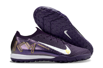Nike Air Zoom Mercurial Vapor 16 Elite TF Football Shoes - Purple/White/Gold