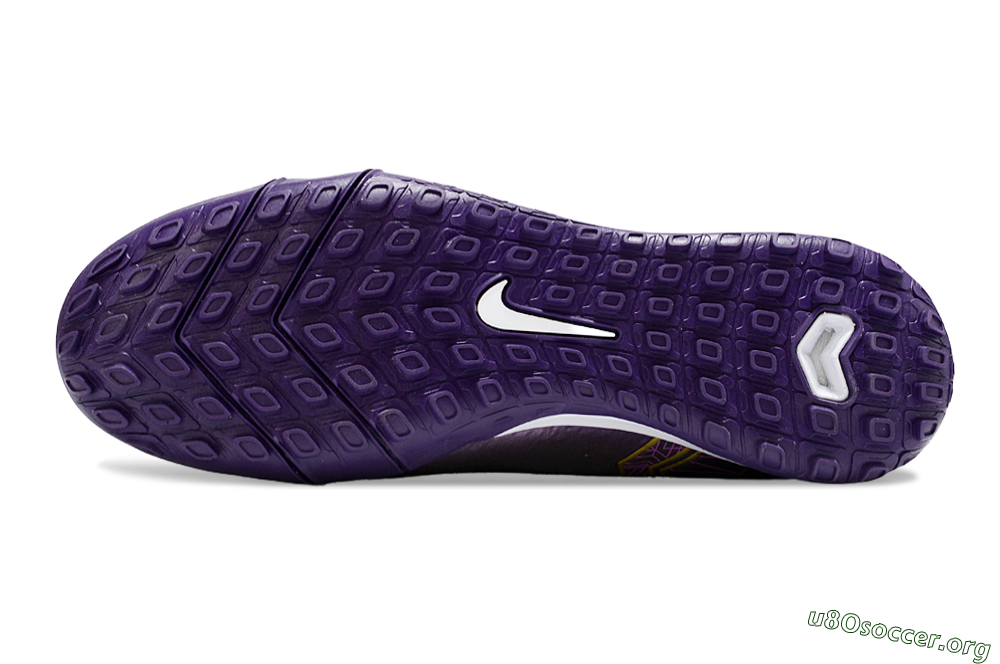 Nike Air Zoom Mercurial Superfly 10 Elite TF Football Shoes - Purple/White/Gold 6